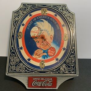 1974 vintage Coca Cola “sprite boy” wall clock
